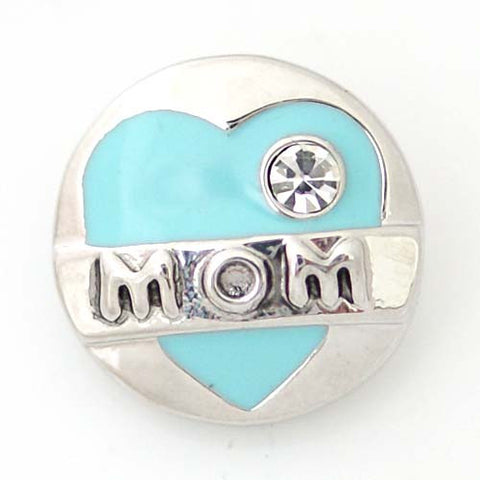 Moms heart in turquoise